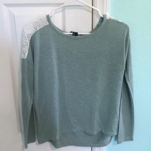 Teal long sleeve shirt